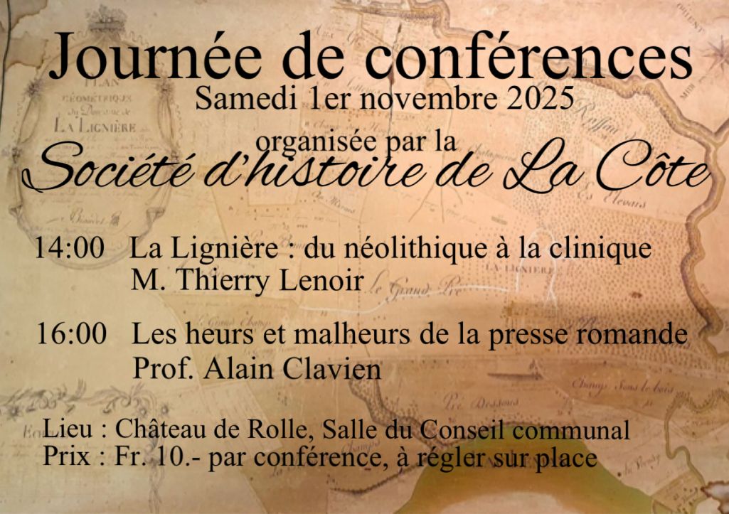 Du succès à la crise, la presse romande – Conférence du 1er novembre 2025